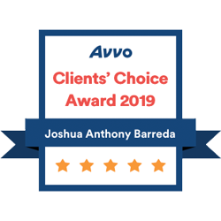 Joshua Barreda Law - Family Law & Divorce Lawyer Avvo Clients Choice